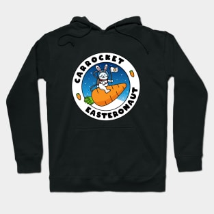 Carrocket Easteronaut - Bunny Astronaut Carrot Rocket Hoodie